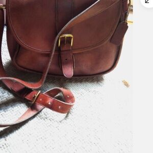 Coach Chelsea Vintage 0454-245 saddle bag magnetic closure -  Mahogany -